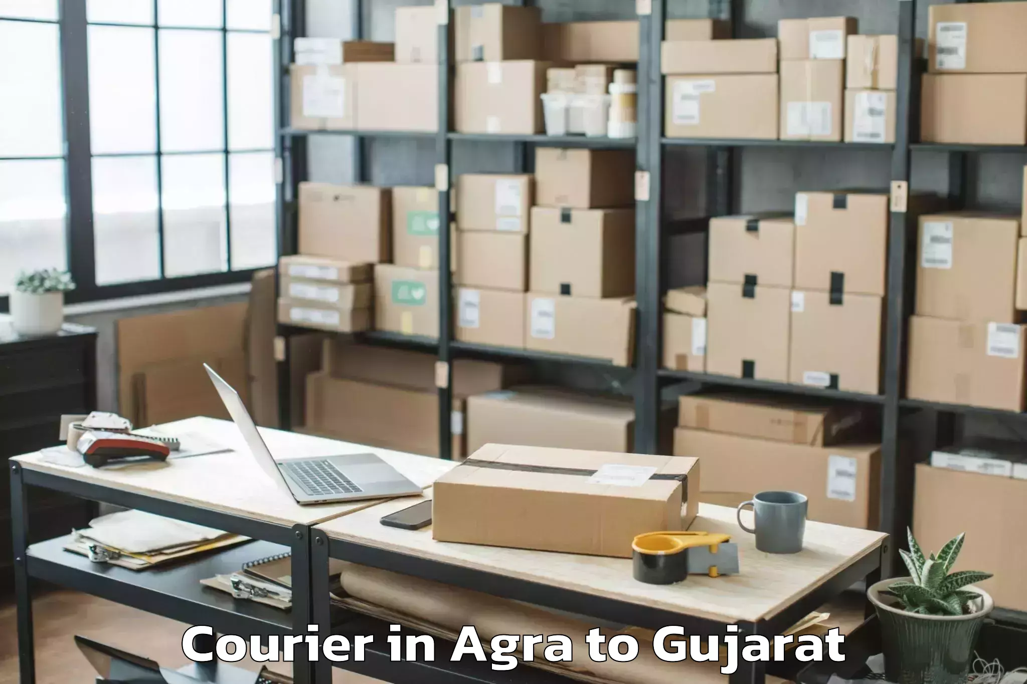 Leading Agra to Kandla Airport Ixy Courier Provider